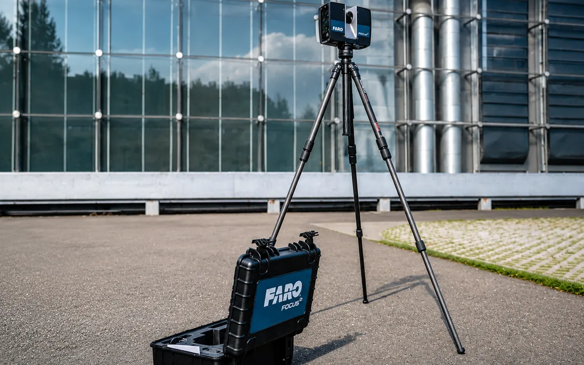FARO-Focus-Laserscanner bei der Anlagenaufnahme